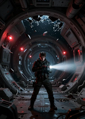 Last Platform - atmospheric sci-fi horror survival on abandoned space station with zero-gravity debris